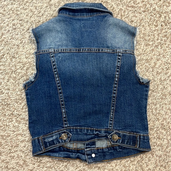 Hudson Denim Distressed Vest - Size Girls Small - Picture 5 of 8